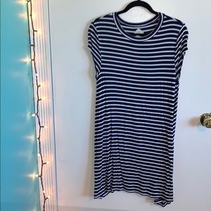 Billabong- Blue & white stripe dress